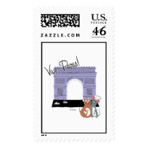 Vive Paris! Arc De Triomphe Disney Postage Stamp