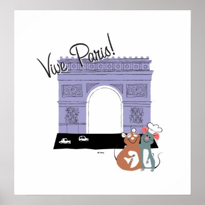 Vive Paris! Arc De Triomphe Disney posters