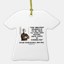 Vivekananda Greatest Religion To Be True Your Own Christmas Ornament