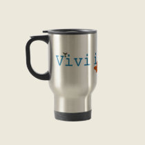 Vivi in Gioia Travel Mug by templegreen Vivi in Gioia Travel Mug
