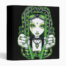 "Vivian" Cybergoth Dark Industrial Fae Binder