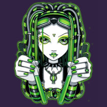 "Vivian" Cybergoth Dark Industrial Fairy Shirt