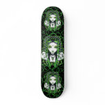 "Vivian" Green Cybergoth Fairy Skateboard