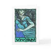 Vivian Greeting Card by ThaliaTook Vivian Greeting Card
