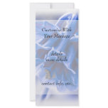 Vivid Blue Columbine Rack Card Template