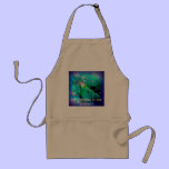 Vivid blue fish Kitchen Apron aprons