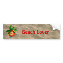 Vivid Bright Palm & Sun Bumper Stickers