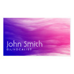 Vivid Colorful Clouds DJ Music Business Card
