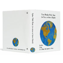 Vivid Globe Featuring the Americas Binders