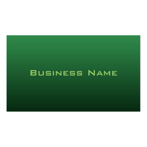 Vivid Green Business Card