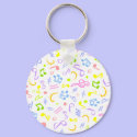 vivid notes_white keychains