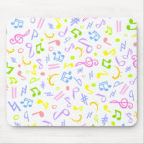 vivid notes_white mousepads by VioDeSign vivid notes_white mousepads