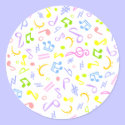 vivid notes_white stickers