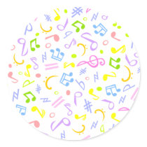 vivid notes_white stickers