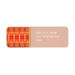Vivid Orange and Green Custom Return Address Labels
