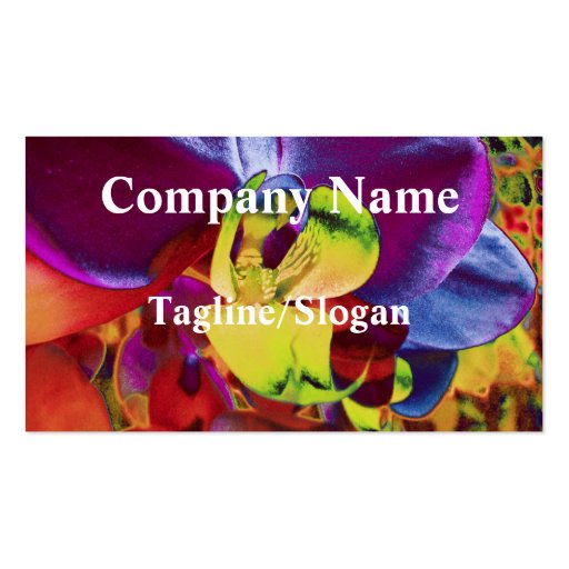 Vivid Orchid Customizable Business Cards (back side)