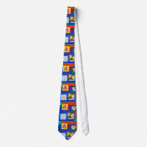 Vivid Origami Art Tie