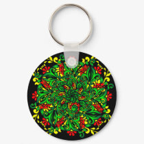 vivid pattern keychains