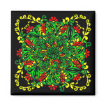vivid pattern refrigerator magnet