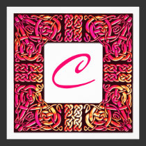 Vivid Rose Celtic Knotwork Wedding Invitation invitations