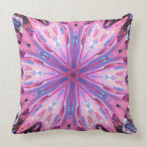 Vivid Snowflakes Throw Pillows