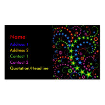 vivid star composition business card template