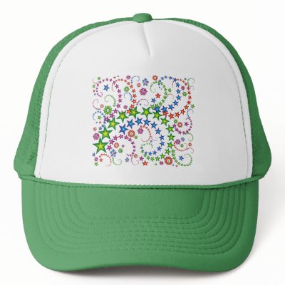 vivid star composition trucker hat by VioDeSign