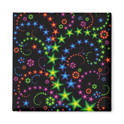 vivid star composition refrigerator magnets by VioDeSign
