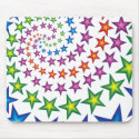 vivid star spirals mousepads