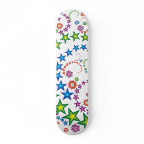 vivid stars_2 on wood skateboards by VioDeSign vivid stars_2 on wood skateboards