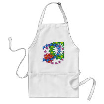 vivid stars circles aprons by VioDeSign vivid stars circles aprons