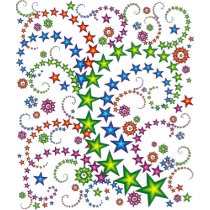 vivid stars composition t-shirts