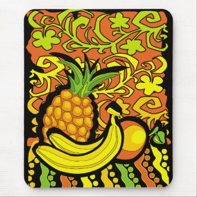 vivid tropical still life mousepad by VioDeSign