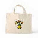 vivid vase with flowers bags