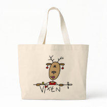 Vixen Reindeer Christmas Tshirts and Gifts bags