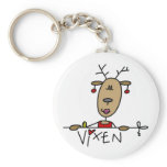 Vixen Reindeer Christmas Tshirts and Gifts keychains