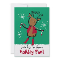 Vixen Reindeer Custom Invitation
