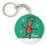 Vixen Reindeer Custom Keychain
