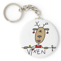 Vixen Reindeer Tshirts and Gifts Key Chain
