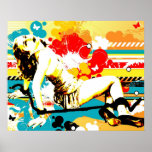 Vixen Subdued - Vintage Retro Posters