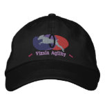 Vizsla Agility Tire Jump Hat (Pinks &amp; Purples) Baseball Cap
