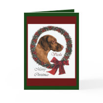 Vizsla Christmas Gifts cards