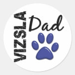 Vizsla Dad 2 Round Stickers