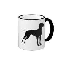 Vizsla Dog Silhouette (black) Mug