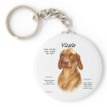 Vizsla History Design Keychain