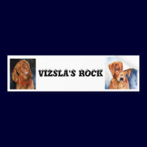 VIZSLA'S ROCK, Bumper Sticker bumper stickers