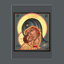Vladimir Mother of God Prayer Card postcards
