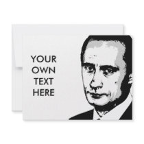 Vladimir Putin invitations by Politicaltshirts Vladimir Putin invitations