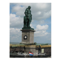 Vlissingen De Ruyer Statue Holland Postcard