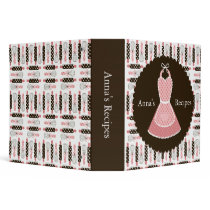Vntage Apron Recipe Binder